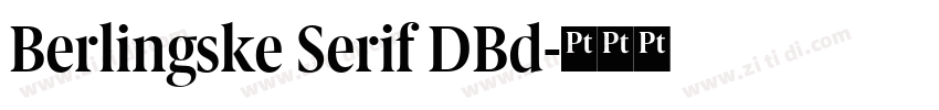 Berlingske Serif DBd字体转换 Berlingske Serif DBd字体转换